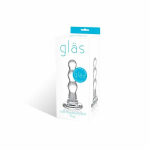 Glas Triple Play Beaded Butt Plug Clear - Image 3