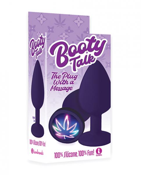CNVELD-IBIC2852642fe9ef93abf The 9's Booty Calls Neon Leaf Plug - Purple - Image 1
