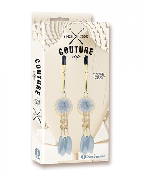 CNVELD-IBIC330564255de571a56 Couture Clips Luxury Nipple Clamps - Dove Gray - Image 1