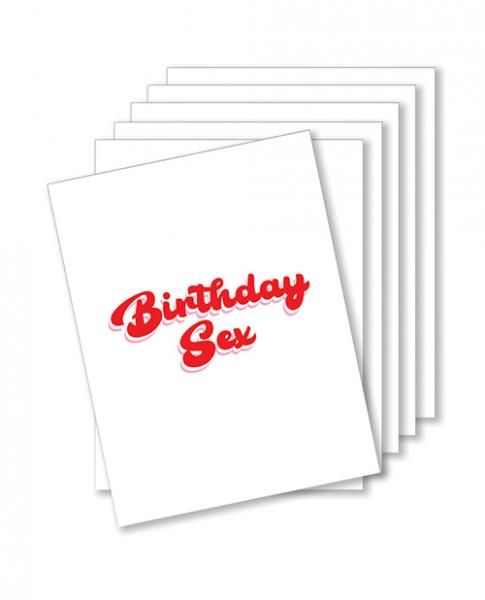 CNVELD-KK-NK-BDAYSEX-663f9ea98c7411 Birthday Sex Naughty Greeting Card - Pack Of 6 - Image 1