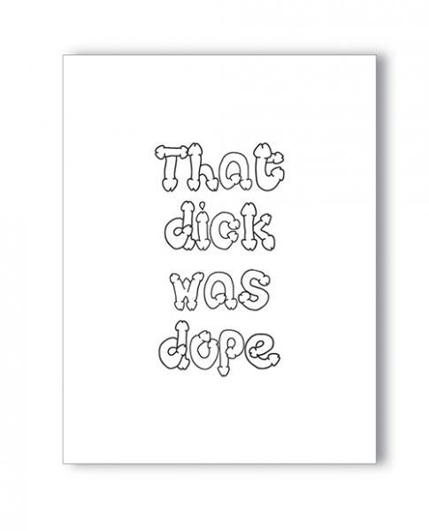 CNVELD-KK-NK-DOPEDICK63f9ea84210a8 Dope Dick Naughty Greeting Card - Image 1