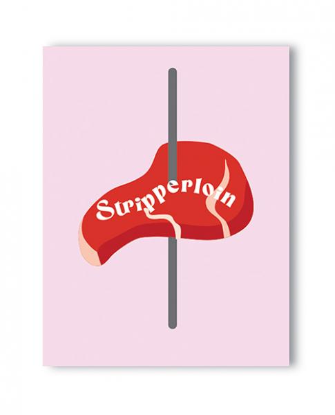 CNVELD-KK-NK-STRIPPERLOIN63f9eaaec3bd6 Stripplerloin Naughty Greeting Card - Image 1