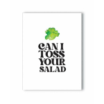Toss Your Salad Naughty Greeting Card