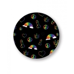 Rainbow Penis Naughty Sticker - Pack Of 3