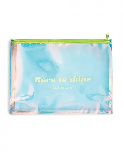 CNVELD-LP6033142658ea712abcfd =love To Love Born To Shine Pouch - Acid Yellow - Image 1
