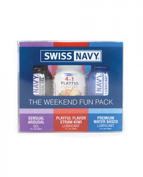 CNVELD-MD0070-58654221ff4c430 Swiss Navy Weekend Fun Pack Of 3 - 1 Oz - Image 1