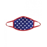 Neva Nude Murica Usa Blue Star Mask W/100% Cotton Liner Red Md