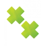 Neva Nude Chameleon Color Changing X Factor Pasties - Green/yellow