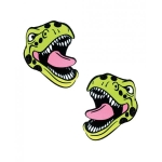 Neva Nude Black Light  Dinosaur Pasties - Green O/s