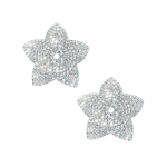 Neva Nude Burstin Blooms Crystal Jewel Reusable Silicone Nipple Pasties - Clear O/s