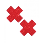 Neva Nude Ravish Me Glitter X Factor Pasties - Red O/s