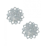 Neva Nude Ice Crystal Jewel Reusuable Silicone Nipple Pasties - Clear O/s