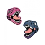 Neva Nude Black Light  Dinosaur Pasties - Pink & Blue O/s