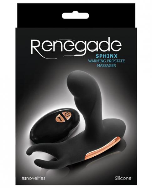 CNVELD-NSN-1101-4359c23c7ea2fca Ns Novelties Renegade Sphinx Warming Prostate Massager - Black - Image 1