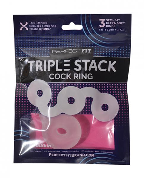 CNVELD-PF-CR-18C633ff9295e87a Perfect Fit Triple Donut Ring - Clear - Image 1