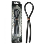 Bolo Lasso Ring Rose Gold Crown Slider Black - Image 3