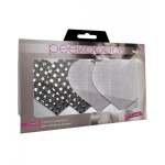 Dark Angel Hearts Pasties Silver - Image 2