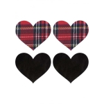 Peekaboos Schoolgirl Hearts Pasties O/S