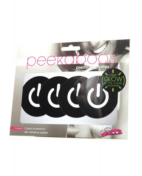 CNVELD-PK3525f33be2dddb66 Peekaboos Glow In The Dark Power Button - Pack Of 2 - Image 1