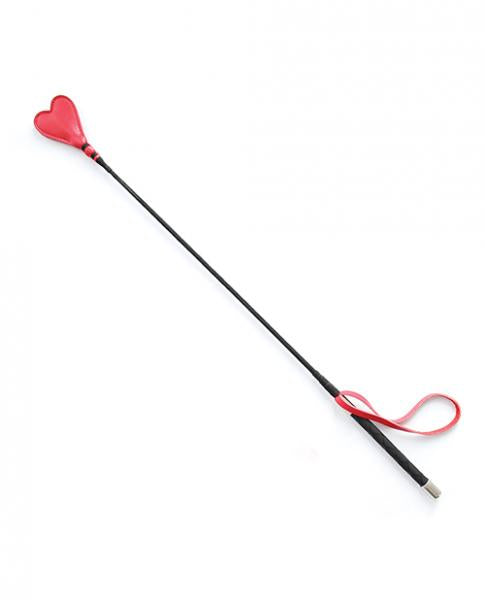CNVELD-PLB7520660041907606c8 Plesur 26" Heart Pvc Crop - Black/red - Image 1