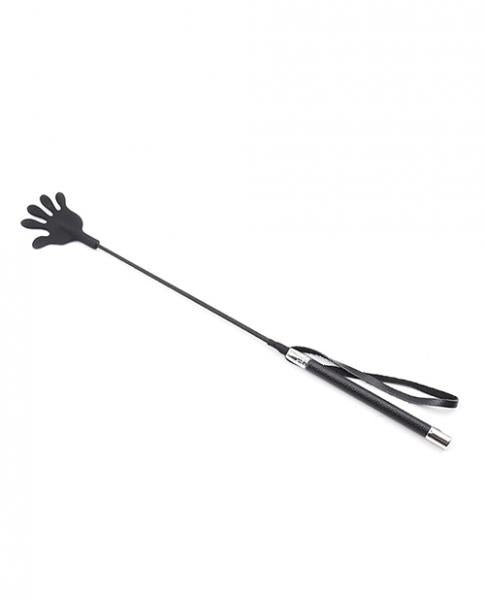 CNVELD-PLB752086004190897fee Plesur 22" Hand Shaped Silicone Crop - Black - Image 1