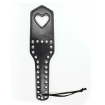 Plesur Cut-out Heart W/studs Paddle - Black