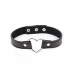 Plesur Pvc Heart Connector Choker - Black