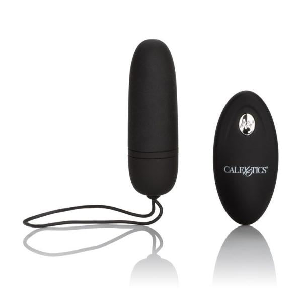 CNVELD-SE0077-10_21492790555 Silicone Remote Control Bullet Vibrator Black - Image 1