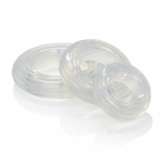 Premium Silicone Ring Set Clear Pack Of 3 - Image 2