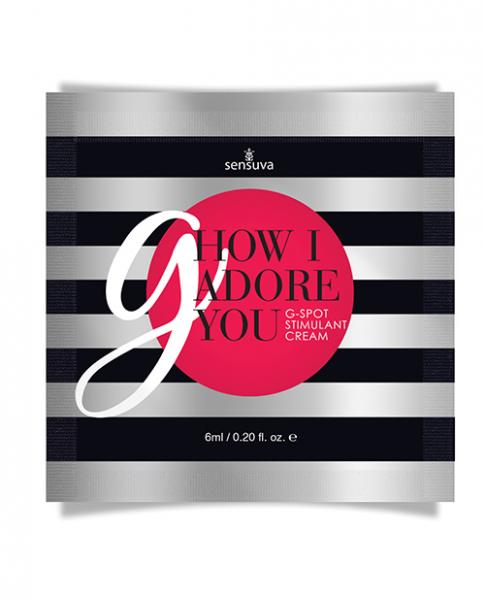 CNVELD-SEN5135e4fb8a0ef4d9 G How I Adore You G-Spot Cream Single Use Packet .20oz - Image 1