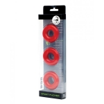 Sport Fucker Chubby Cockring Pack Of 3 - Red
