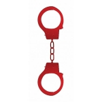 Ouch Beginners Handcuffs Metal Red