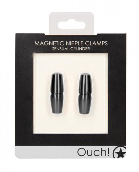 CNVELD-SHTOU529BLK60fa938f7e56f Shots Ouch Sensual Cylinder Magnetic Nipple Clamps - Black - Image 1