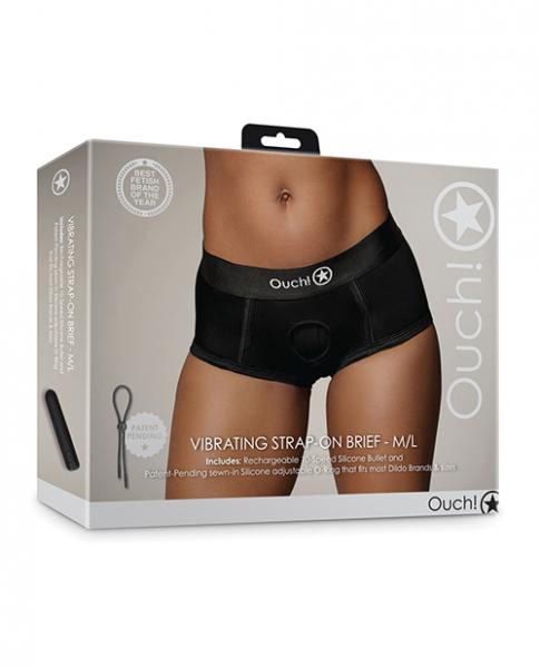 CNVELD-SHTOU826BLKML264941c1693ae0 Shots Ouch Vibrating Strap On Brief - Black M/l - Image 1