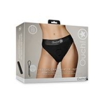 Shots Ouch Vibrating Strap On Hipster - Black Xs/s