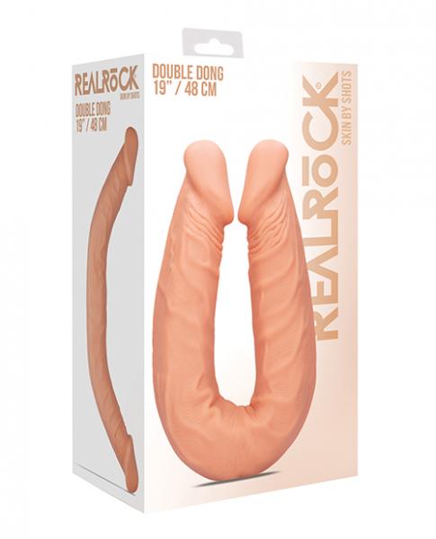 CNVELD-SHTREA103FLE60fa938a86b5d Shots Realrock 18" Double Dong - Flesh - Image 1