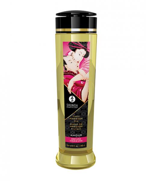 CNVELD-SHU12235fe5c6864b32d Shunga Massage Oil - 8 Oz Sweet Lotus - Image 1