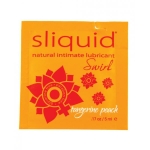 Sliquid Naturals Swirl Lubricant Pillow - .17 Oz Peach