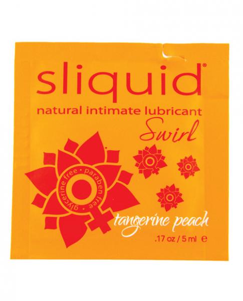 CNVELD-SLQ-0255bf29cf17ae3e Sliquid Naturals Swirl Lubricant Pillow - .17 Oz Peach - Image 1