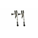 Black Beaded Clamps - Adjustable Broad Tip