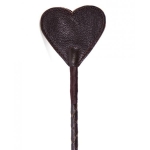 Spartacus Heart Riding Crop Brown Leather - Image 2