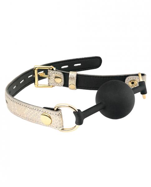 CNVELD-SPU-401WS5d8c8cb1293c8 Spartacus Silicone Gag Leather Lining White Snakeskin Microfiber - Image 1