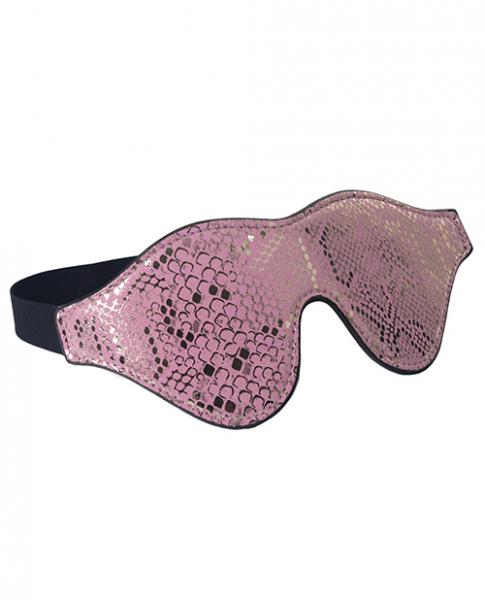 CNVELD-SPU-410PS5d8c8caeefb5d Spartacus Blindfold W/leather - Pink Snakeskin Micro Fiber - Image 1