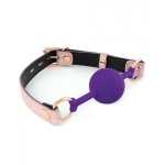 Spartacus Silicone Gag Leather Microfiber Lining Pink