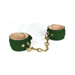 Spartacus Pu Ankle Cuffs W/plush Lining - Green