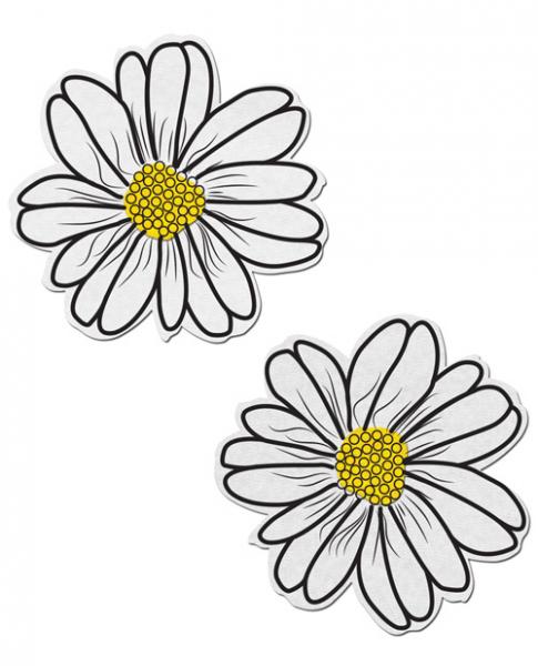 CNVELD-TEASE-83_21443914955 Wildflower White & Yellow Pasties O/S - Image 1