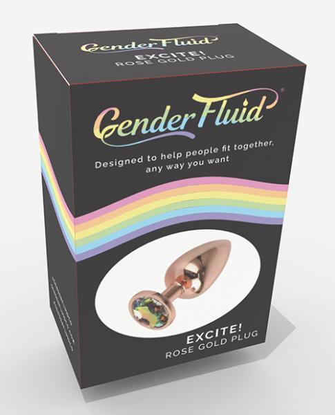 CNVELD-VD-GF4493639c5007a60f3 Gender Fluid Excite! Plug - Rose Gold - Image 1