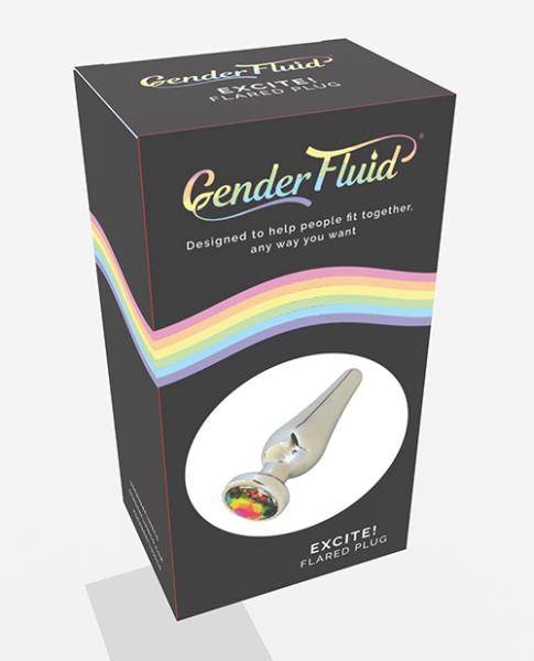 CNVELD-VD-GF45306310831d1ef14 Gender Fluid Excite! Flared Plug - Silver - Image 1