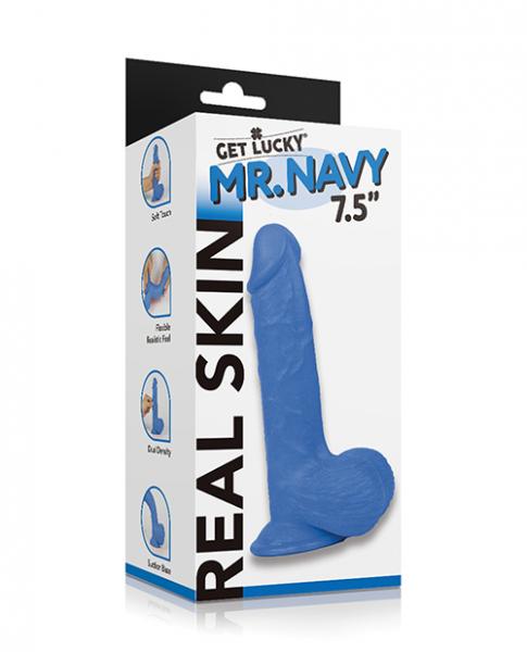 CNVELD-VD-GL4578645231adb6be6 Get Lucky Mr. Navy 7.5" Dual Layer Dong - Image 1