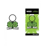 Wood Rocket Weed Best Buds Keychain - Green